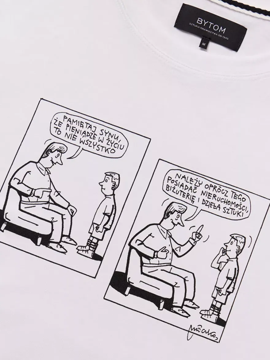 Bytom BIAŁY T-SHIRT MLECZKO