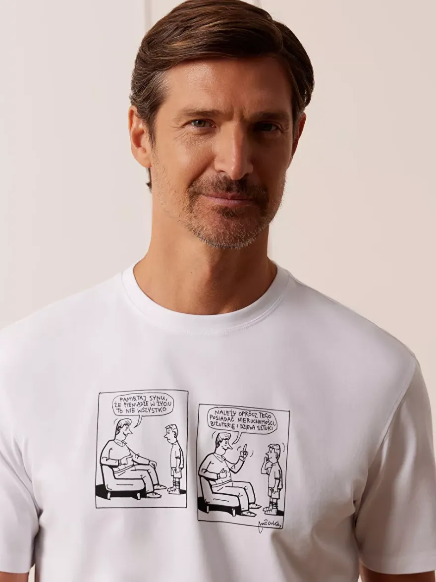 Bytom BIAŁY T-SHIRT MLECZKO