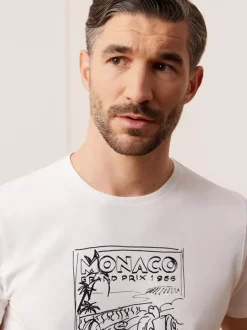 Bytom BIAŁY T-SHIRT RACE Clearance