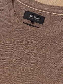 Bytom BRĄZOWY T-SHIRT MOCKTREE New