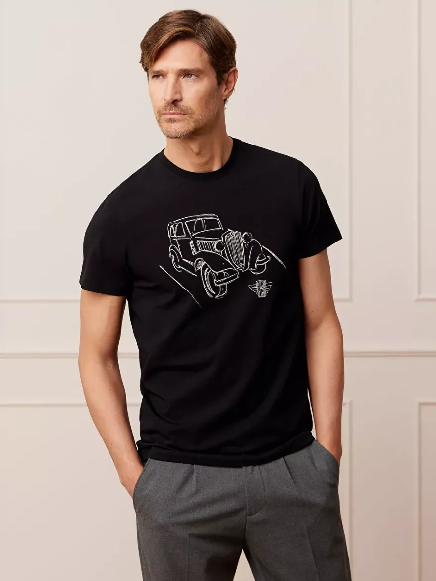 Bytom CZARNY T-SHIRT FIAT 508
