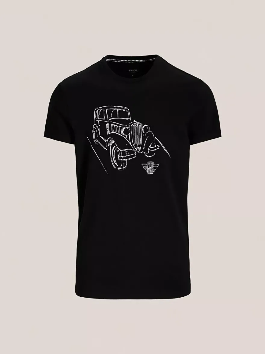 Bytom CZARNY T-SHIRT FIAT 508