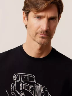 Bytom CZARNY T-SHIRT FIAT 508