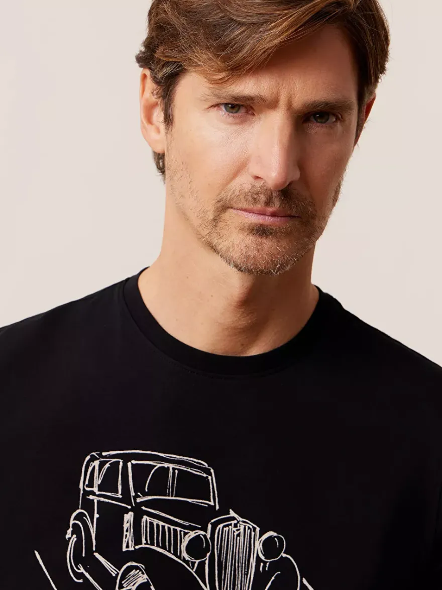 Bytom CZARNY T-SHIRT FIAT 508