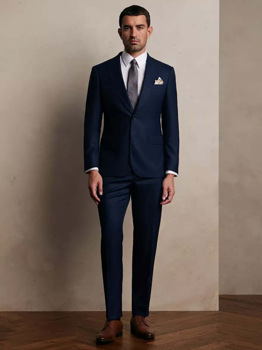 Bytom GRANATOWE SPODNIE DO GARNITURU - MIKSUJ I ŁĄCZ Outlet
