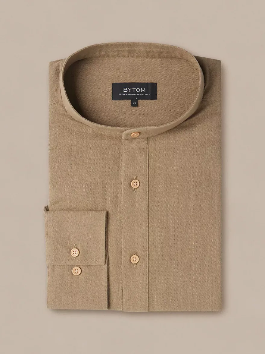Bytom KOSZULA W KOLORZE KHAKI DŁUGI RĘKAW New